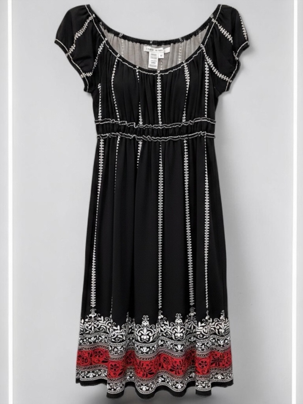Max Studio Black Dress, Slight off Shoulder, Loose fitting Dress.